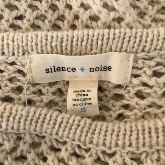 Silence + noise cream open weave sweater Small - Picture 8 of 11